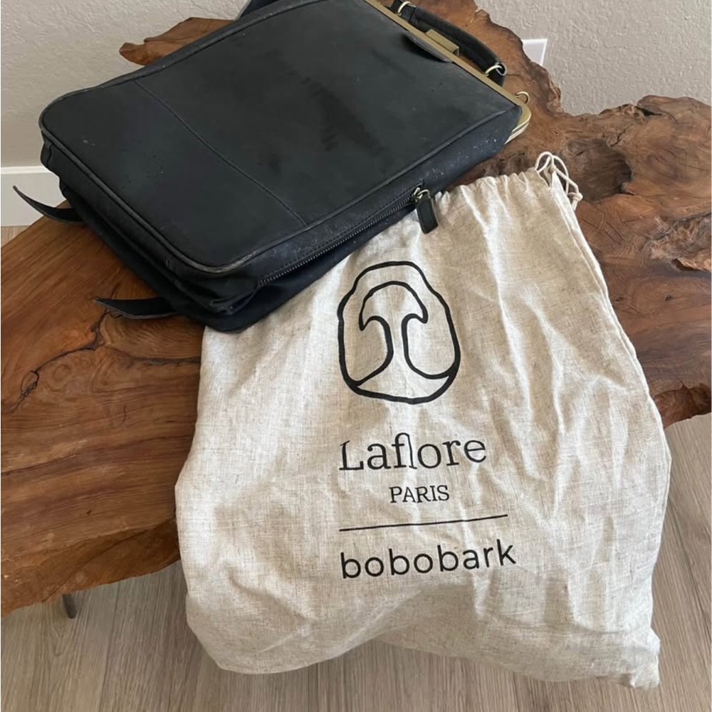Laflore Paris Black Laptop Bag